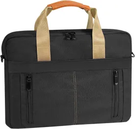 13.3/14.0 Inch Laptop Bag Briefcase Handbag Shoulder Bag Compatible with Macbook Air Pro 13 M1/M2 for Dell HP, Chromebook, Black
