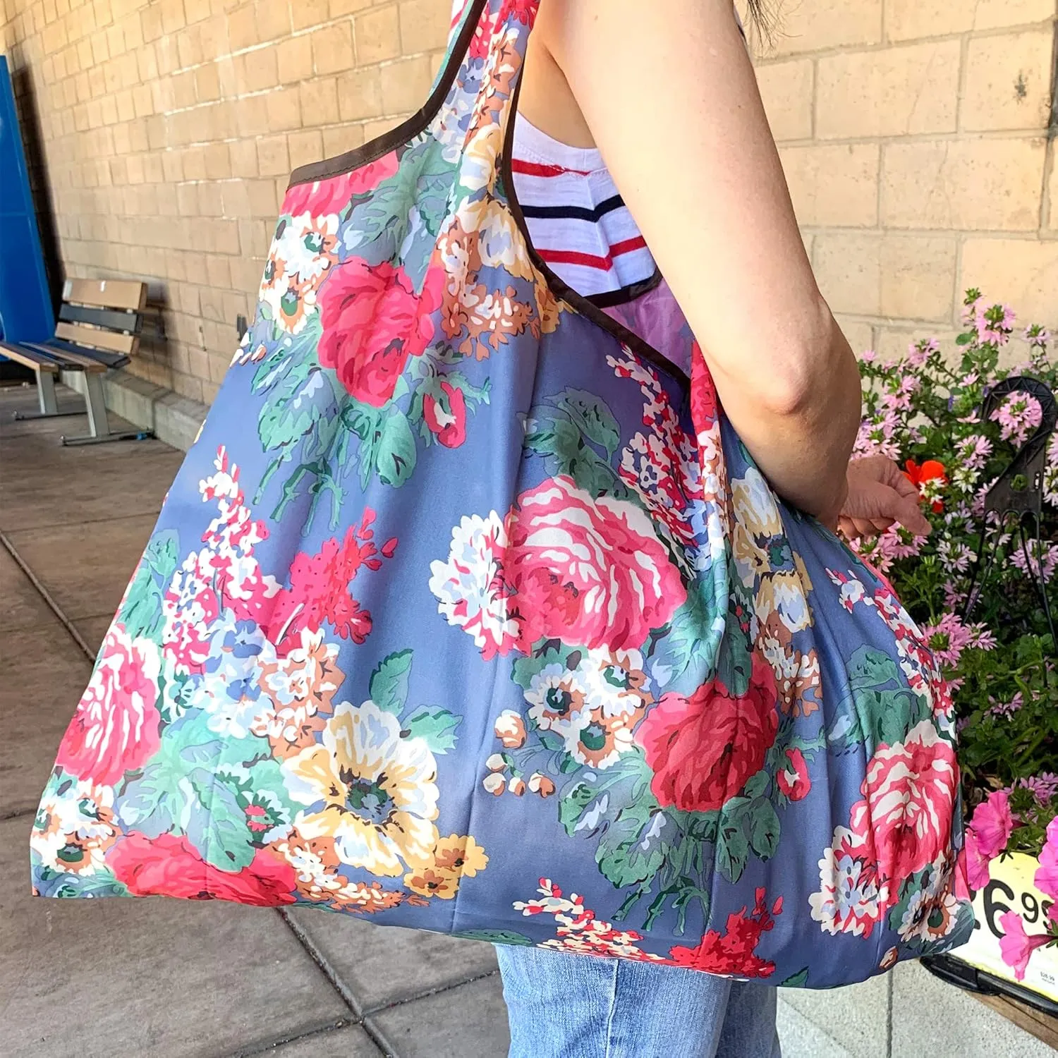 Bowbear Foldable Nylon Reusable Shopping Grocery Bag