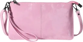 Bveyzi Genuine Leather Wristlet Purses for Women, Envelope Clutch Wallet Small Crossbody Bags for Dressy Evening