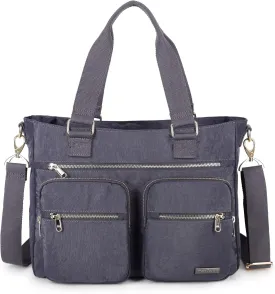 Crest Design Nylon Laptop Shoulder Bag Handbag Teacher Nurse Tote Organizer Travel Work Bag Purse
