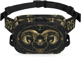 Fanny Pack for Men Women, Waterproof Sports Waist Bag Pack, Horoscopes Belt Bag for Travel Hiking Running, Travel Chest Bag with Adjustable Strap, Taurus