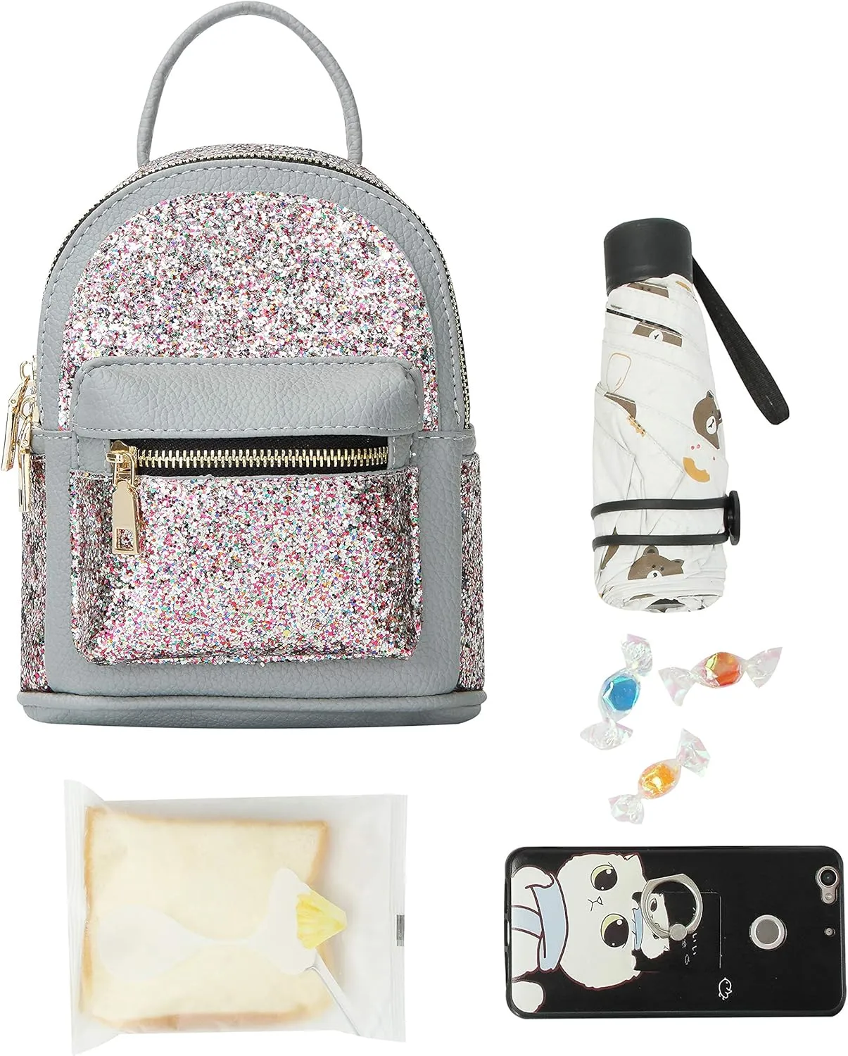 Girls Bling Mini Travel Backpack Kids Children School Bag Satchel Purses Daypack