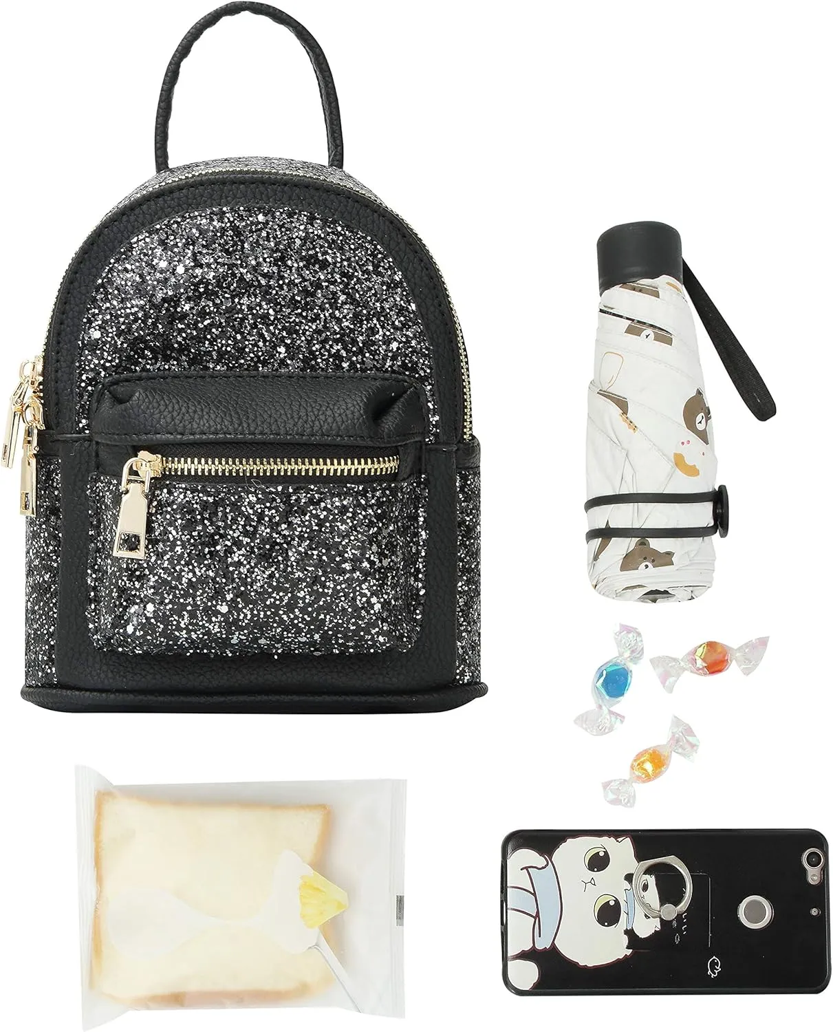 Girls Bling Mini Travel Backpack Kids Children School Bag Satchel Purses Daypack