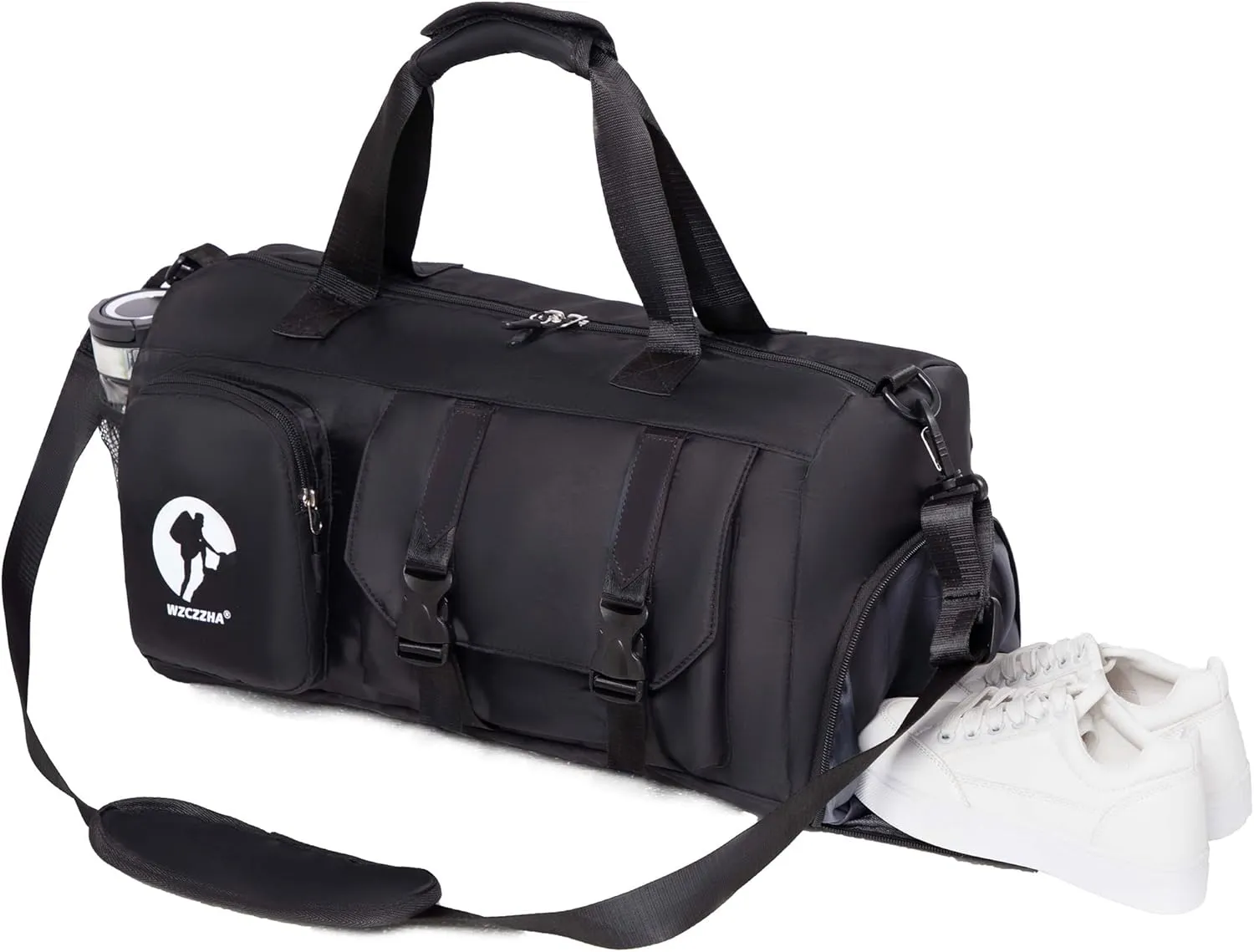 Gym Bag for Men and Women Small - 18.5"9.5"9" Duffel Travel Bag with Compartment, Gymnastics Equipment Bags