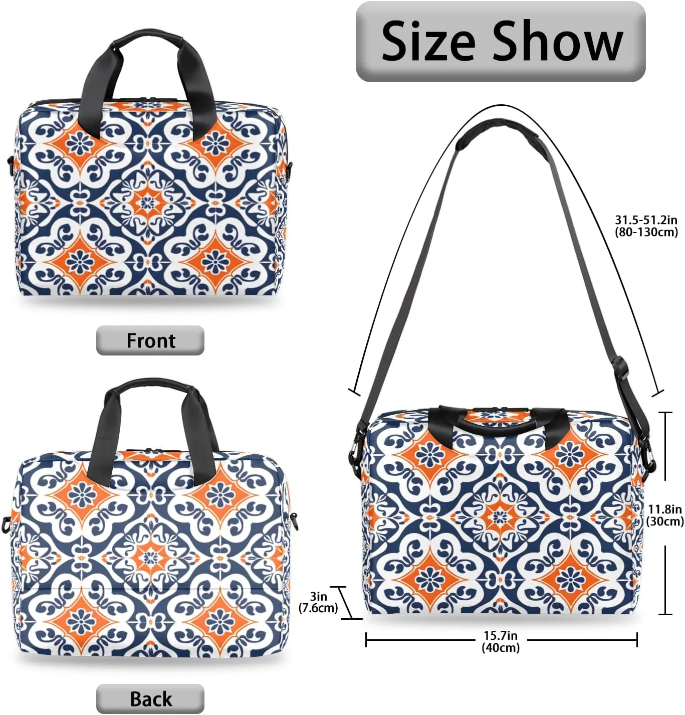Laptop Bag 15.6 Inch Laptop Sleeve Case with Shoulder Computer Slim Briefcase for Men and Women