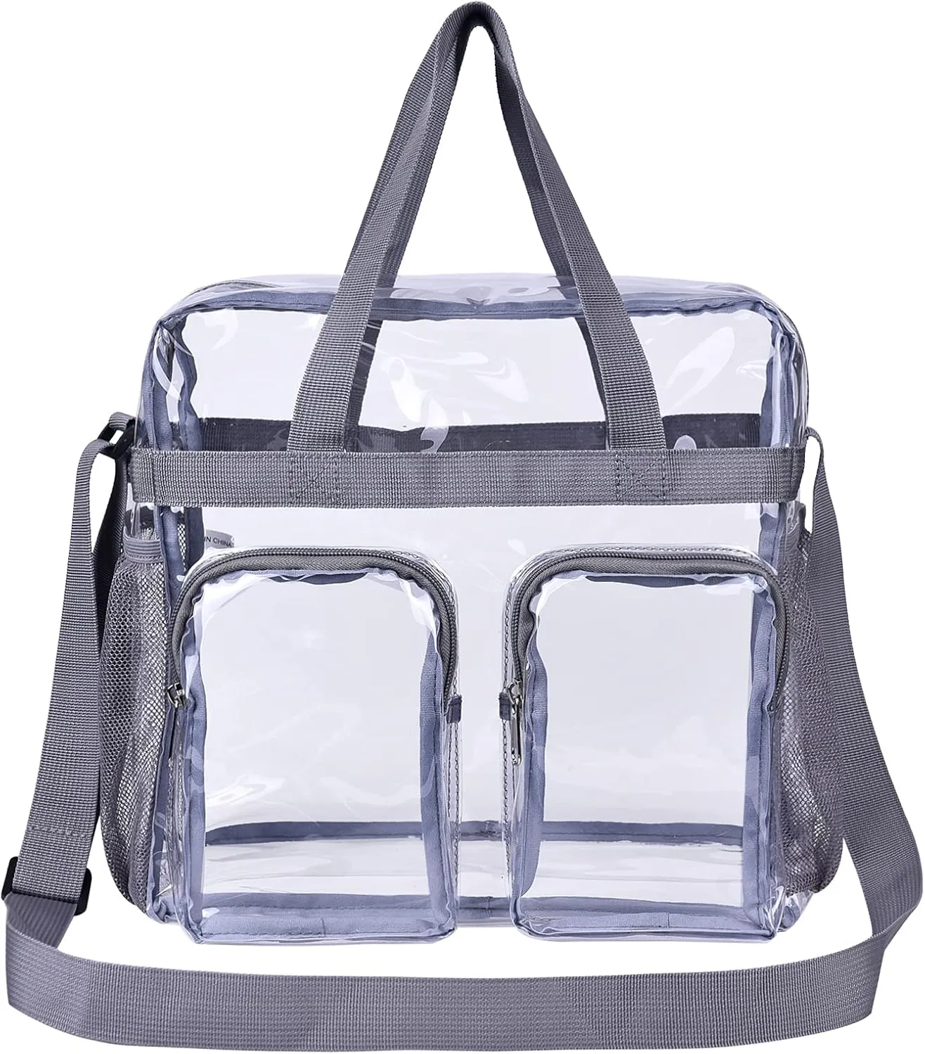 Oraben Clear Bag for Stadium Events 12x6x12 Clear Tote Bag for Women Transparent Lunch Bag for Work Sports Concert