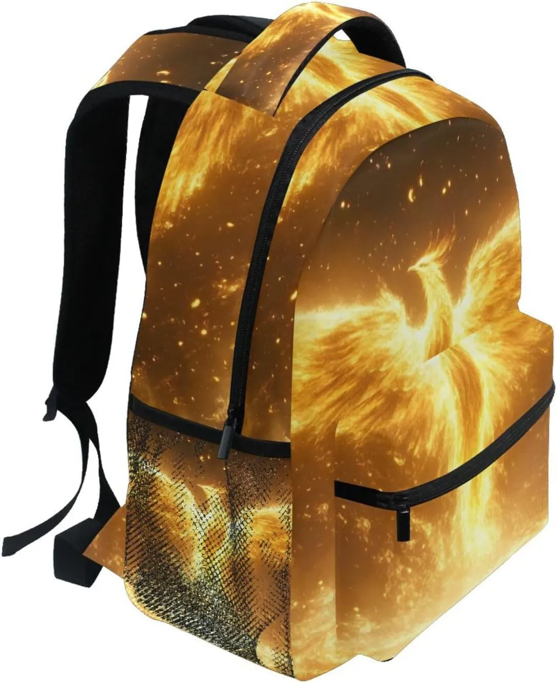 Phoenix Fly Fire Backpack for School Boys Girls Laptop Travel Backpack Book Bag Daypack 11.4 16 In S