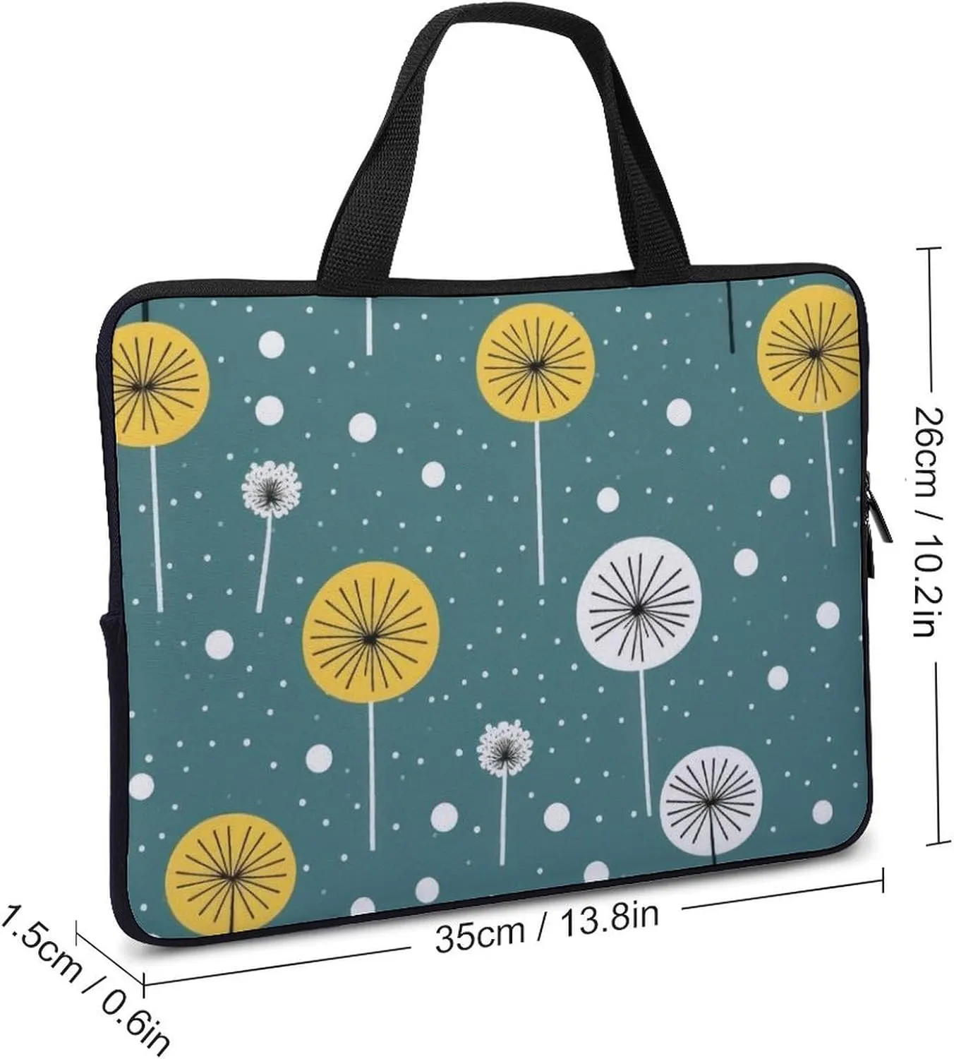 Santa Claus Pattern Messenger Bag Case Sleeve for Laptop Briefcase
