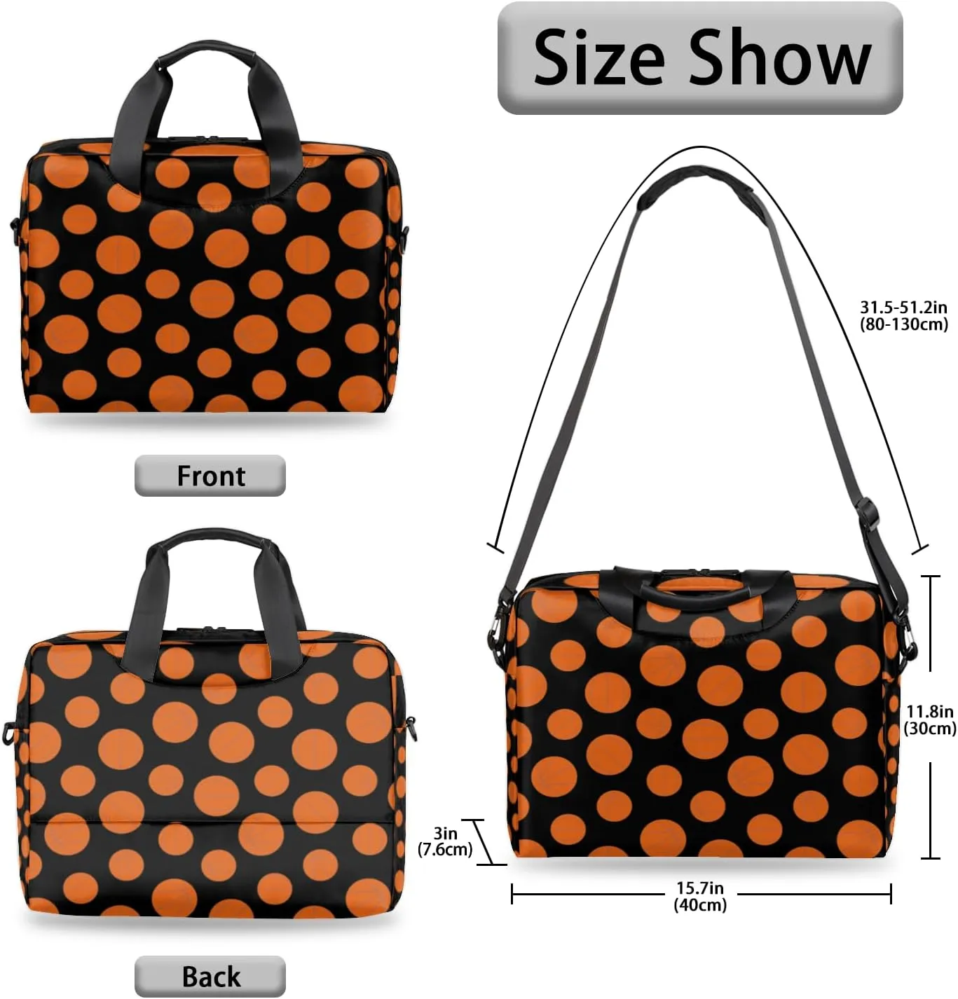 Sports 14 15 15.6 inch Laptop Briefcase Shoulder Bag Basketball Waterproof Travel Laptop Sleeve Case Work Computer Cover Carrying Bag