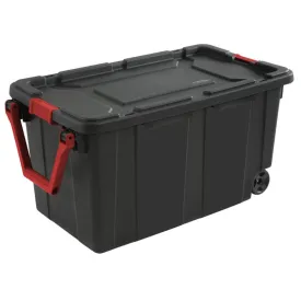 Sterilite Tote IND Wheeled Black 40GA 14699002