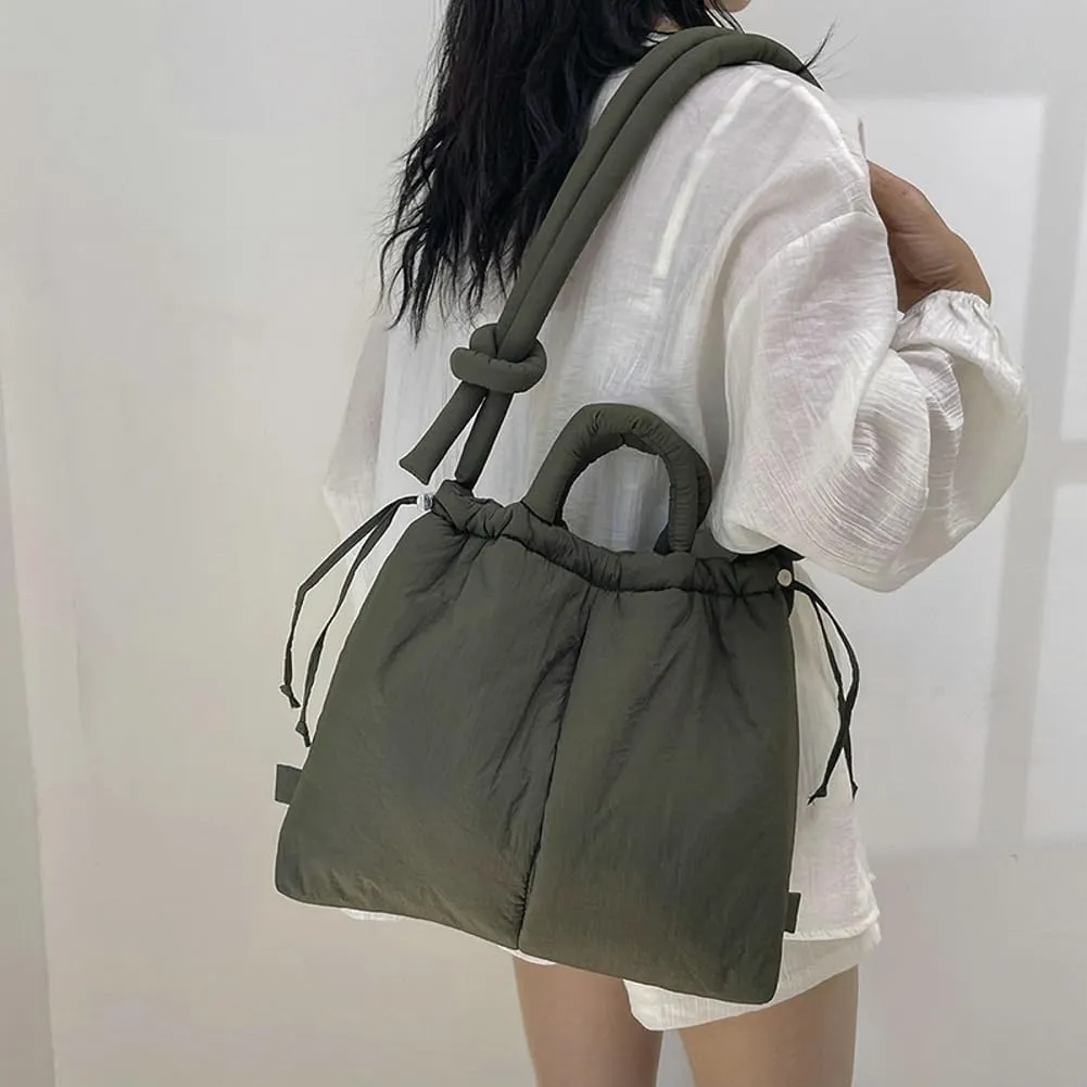 Tote Bag for Women, Nylon Handbag Large Capacity Backpack Lightweight Dual-Purpose Crossbody Bag Bucket Bag Multi-Color Purse