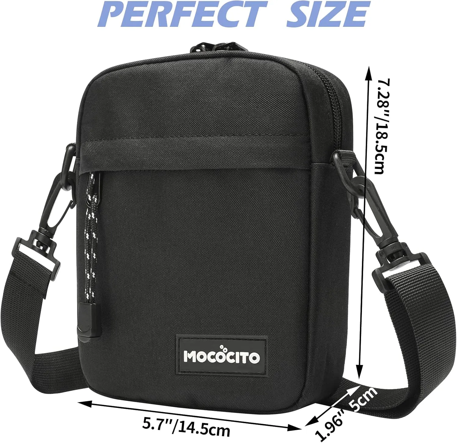Unisex Crossbody Bag| 8.6x6.7x3.15 inches Mini Crossbody Purse | Travel Passport Wallet Bag | Mini Shoulder Bag
