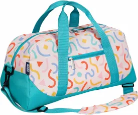 Wildkin Kids Overnighter Duffel Bag  Carry-On Size, Ideal for School & Sleepovers  Confetti Peach